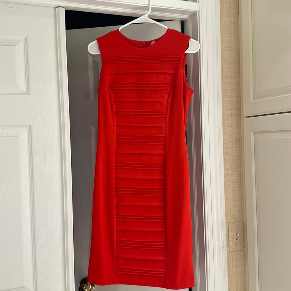 Calvin Klein Red Dress Size 4